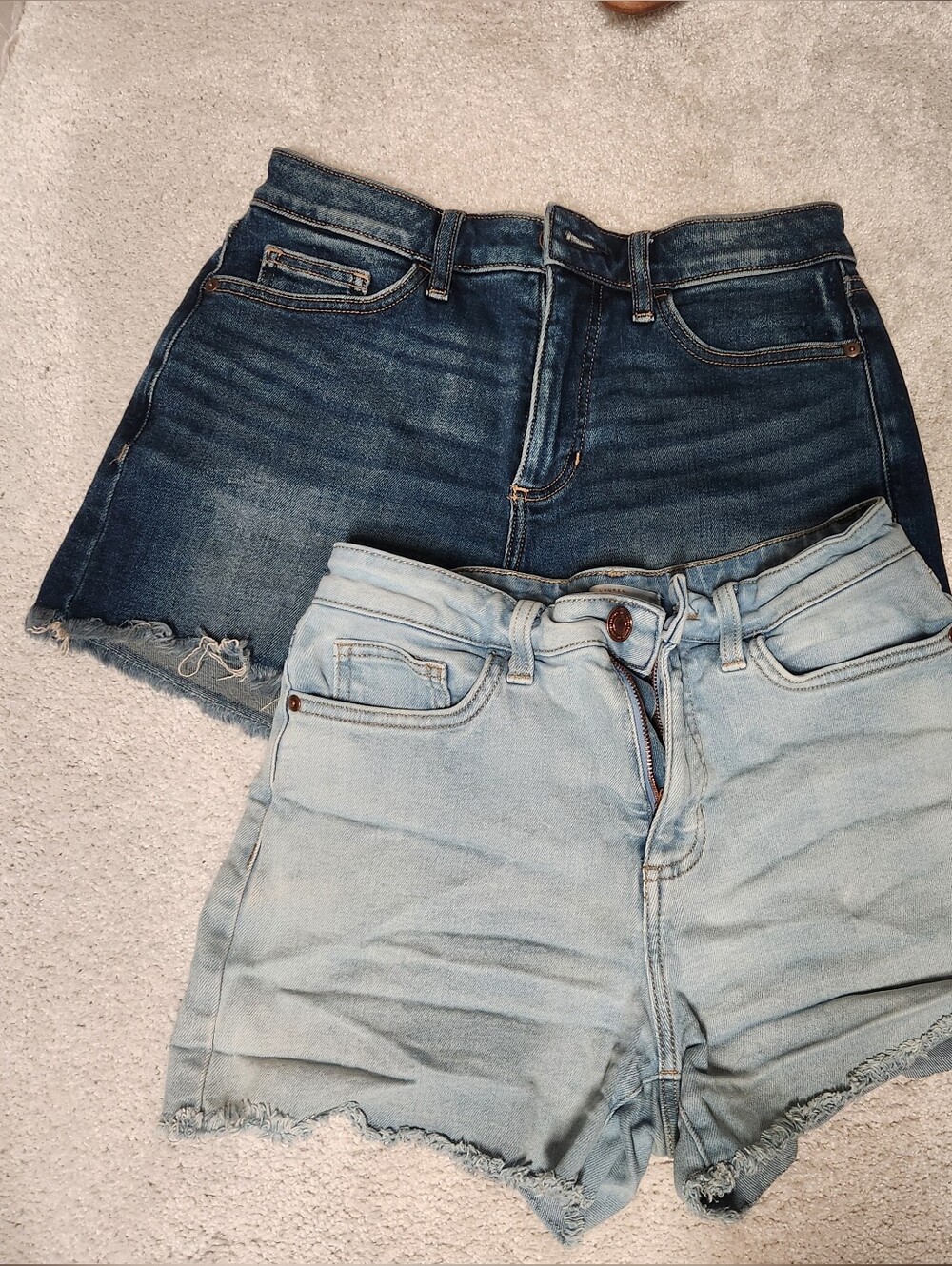 LC Lauren Conrad Light Wash & Dark Wash Denim Shorts Duo
